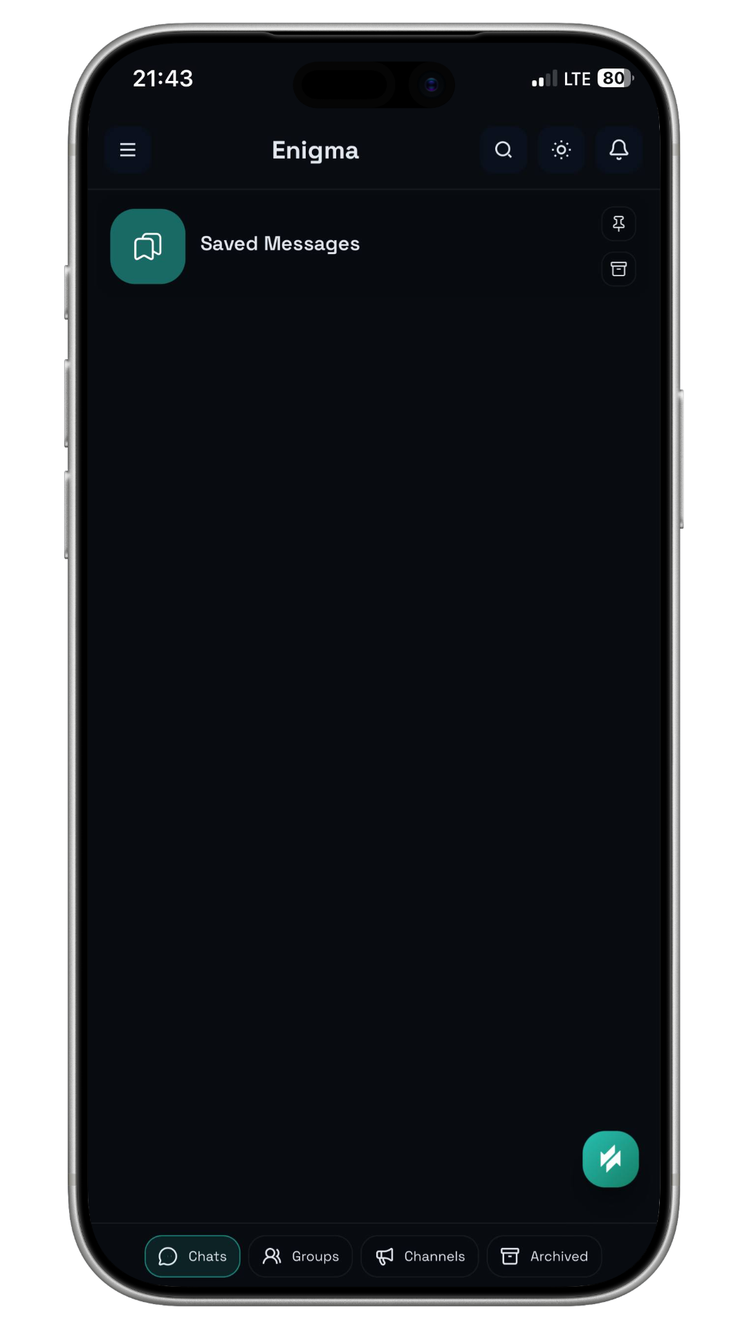Enigma iOS screenshot